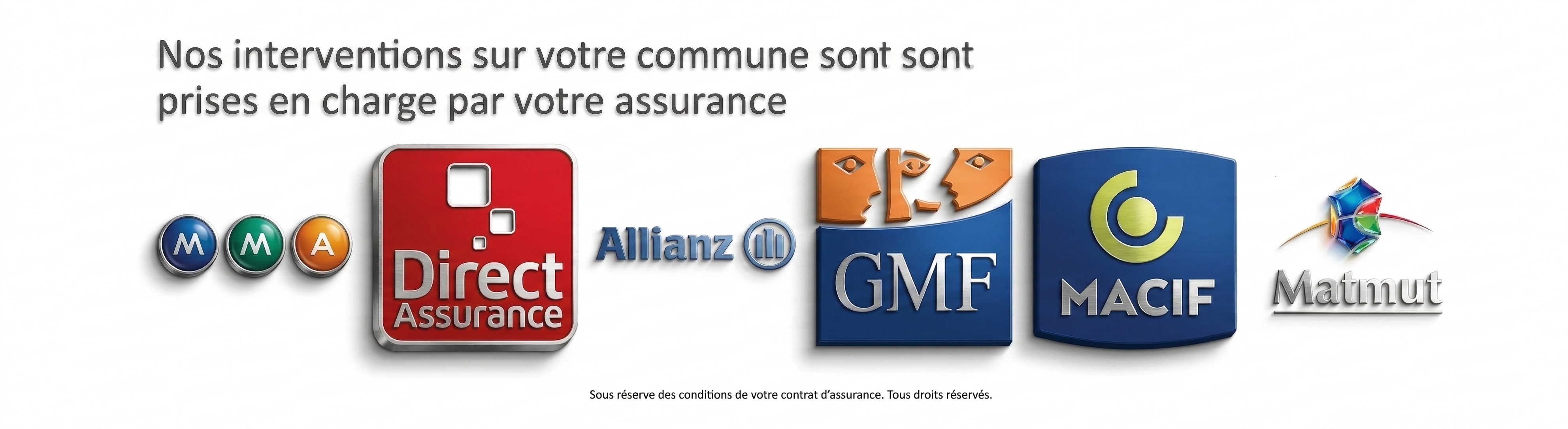 Logos assurances - MMA, Direct Assurance, Allianz, GMF, MACIF, Matmut